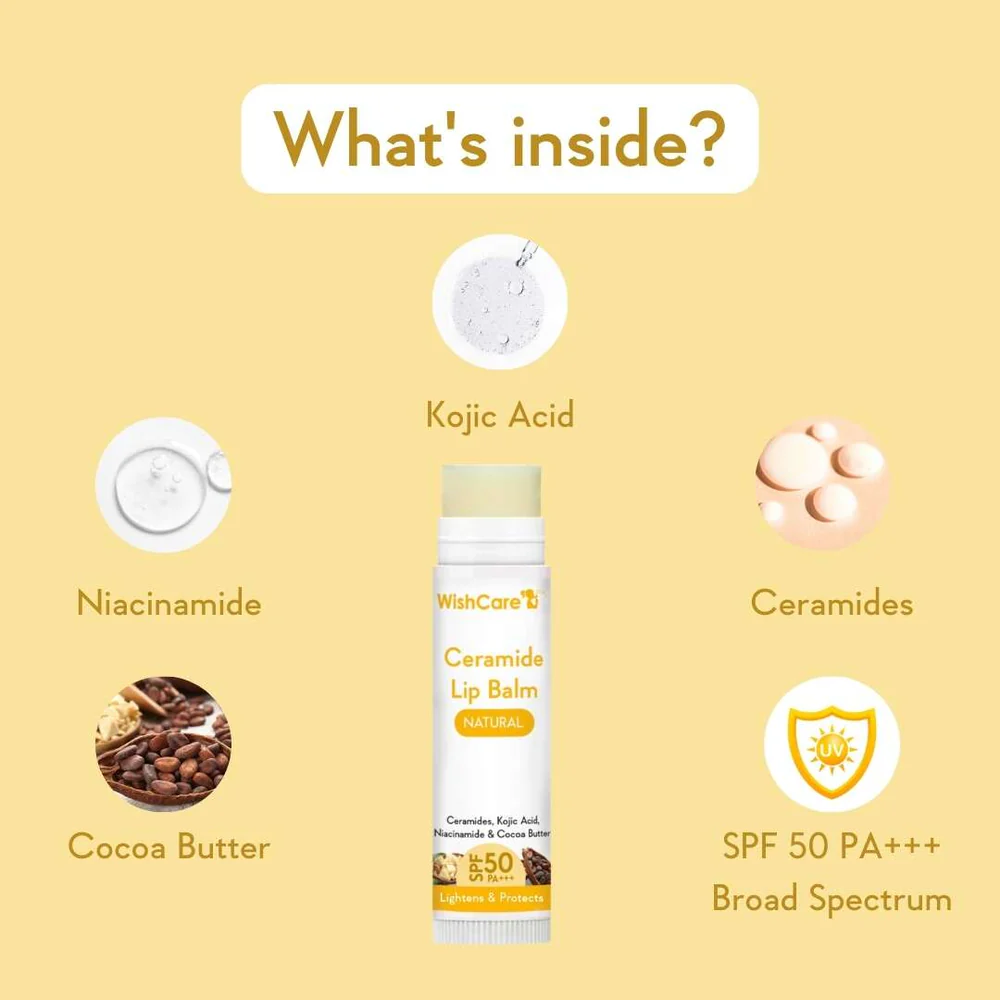 WishCare Ceramide Lip Balm SPF 50 PA++ Untinted