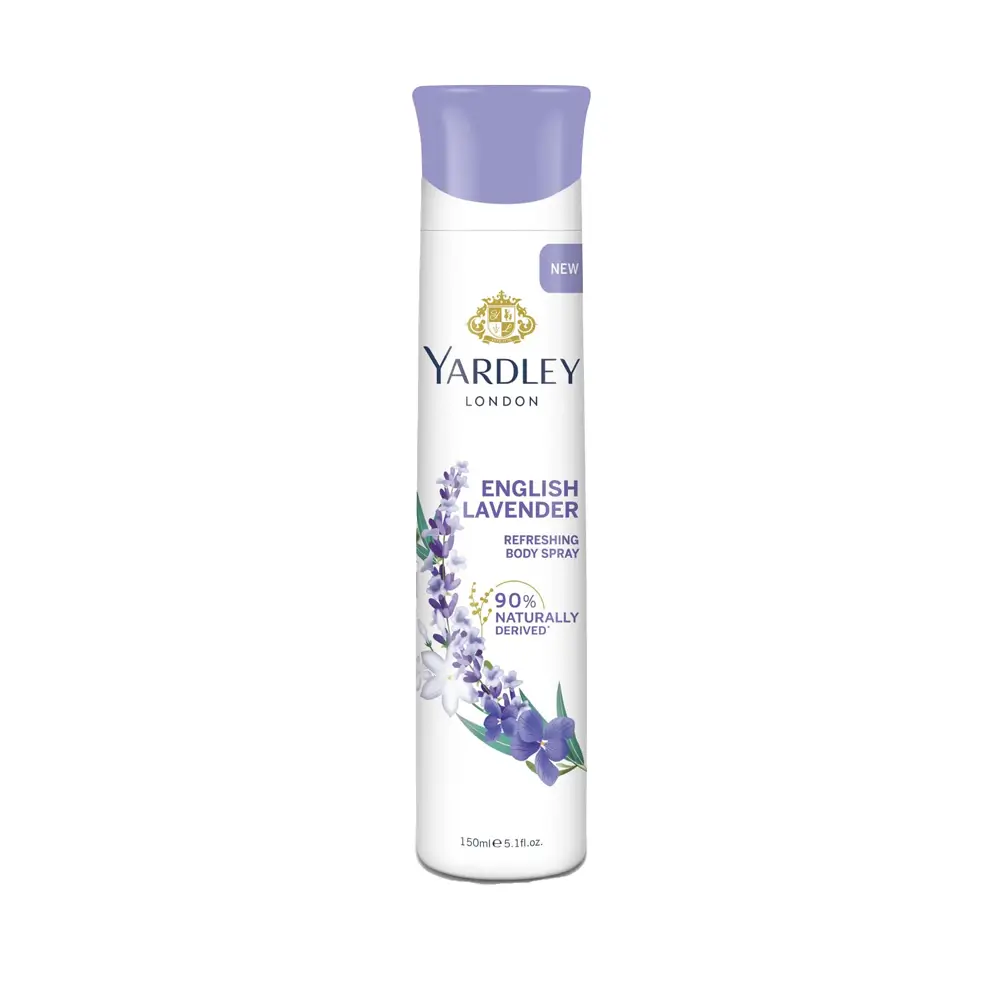 Yardley London English Lavender Refreshing Deodorant Body Spray For Women 150ml