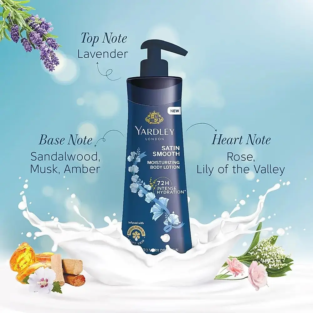 Yardley London Satin Smooth Moisturizing Body Lotion 400ml