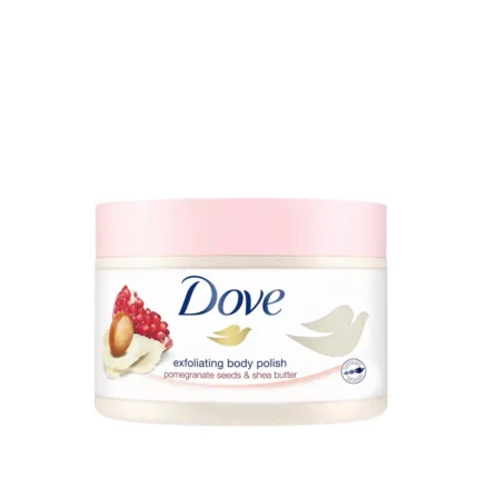 DOVE Exfoliating Body Scrub Pomegranate Seeds & Shea Butter Scent
