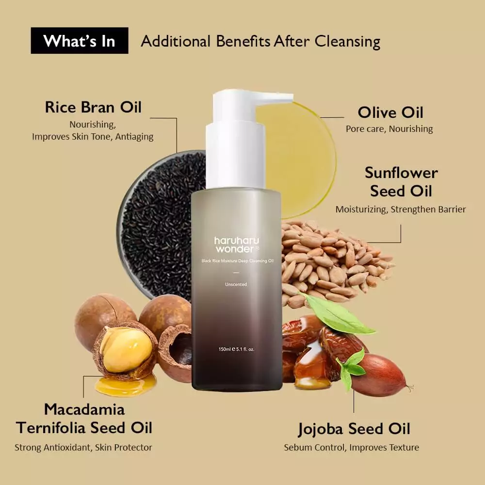 HARUHARU Wonder Black Rice Moisture Cleansing Oil 30ml