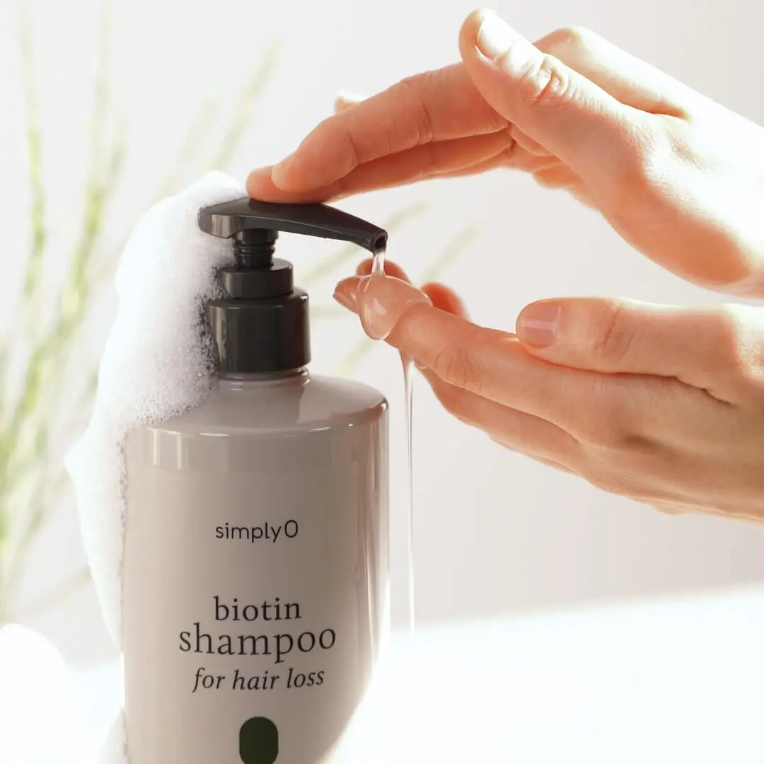 simplyO Biotin Shampoo for Hair Loss Green Breeze 500ml