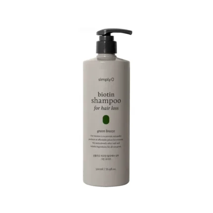 simplyO Biotin Shampoo for Hair Loss Green Breeze 500ml